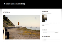 1 an au Canada : le blog